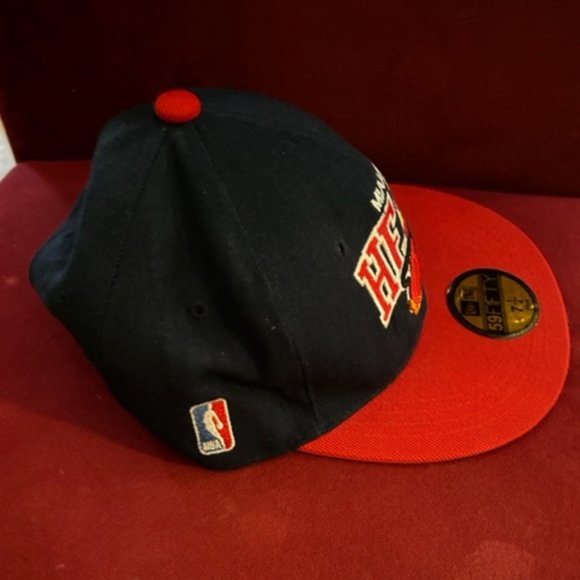 Miami Heat NBA New Era 59Fifty 7 1/4 Snap Back Hat Blue/Red - Picture 8 of 8